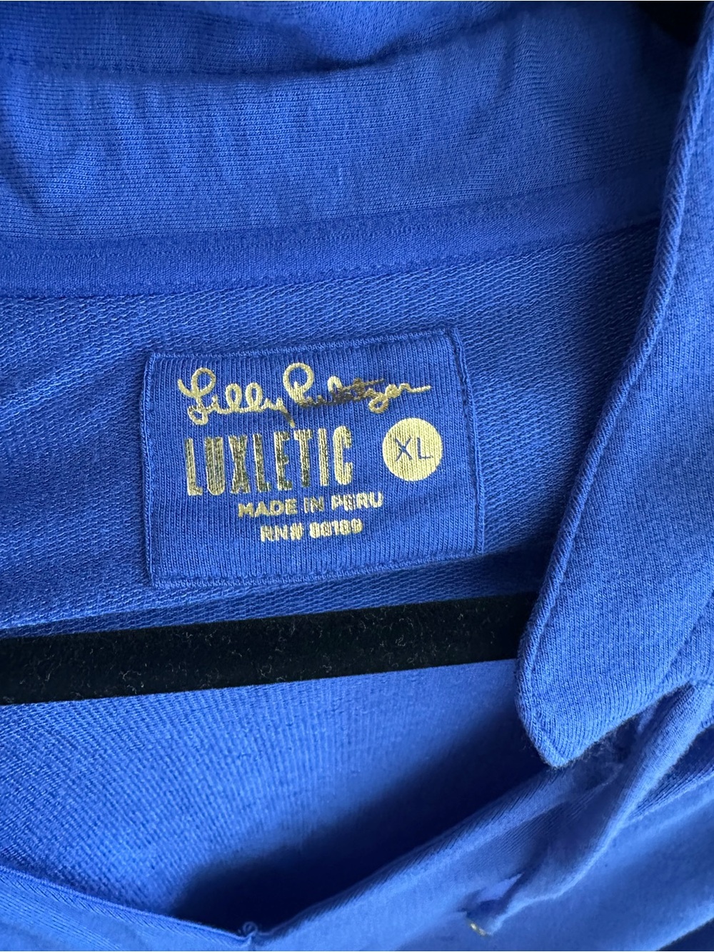Lilly Pulitzer Luxletic Cassi pullover in blue size XL - Picture 2 of 6